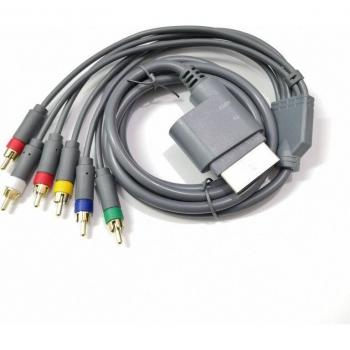 Cable componente HDTV y AV estéreo para XBOX 360 (gris)