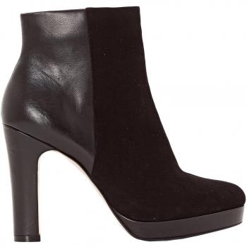 Boots Dune London donna pelle nera tacco Opel 41
