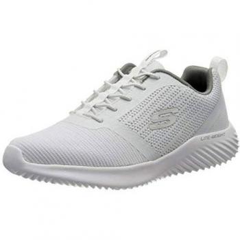 Skechers Chaussures Homme Bounder Trainers, Blanc (White Wht), Taille 7 UK/41 EU