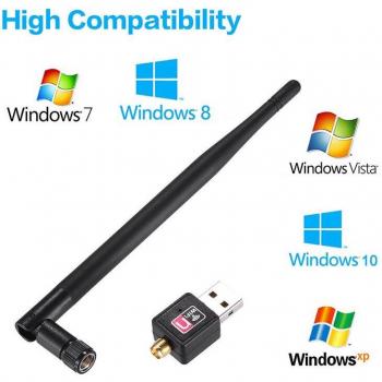 600M USB 2.0 Wireless Network Adapter with 5dBi Antenna