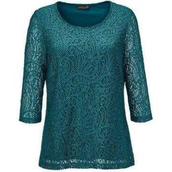 Chemisier brillant en dentelle - taille 46