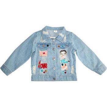 Manteau en denim printemps automne pour fille