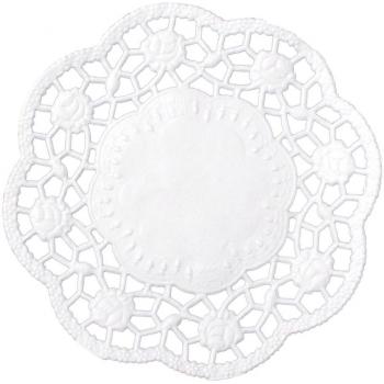 DEMMLER Glasuntersetzer 9211022410 9cm, 24 Stück, weiß
