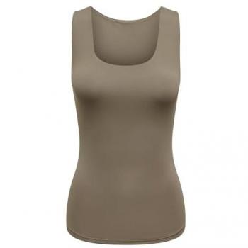 Débardeur Femme Only Lea 2‑Way – Marron