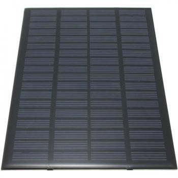 Cargador Solar Policristalino 18V 2.5W - Panel de Energía 19.4x12x0.3 cm