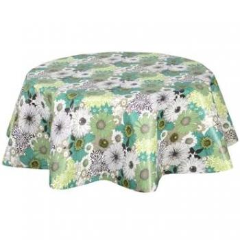 Nappe Cirée Ronde Champs - Vert 135 cm