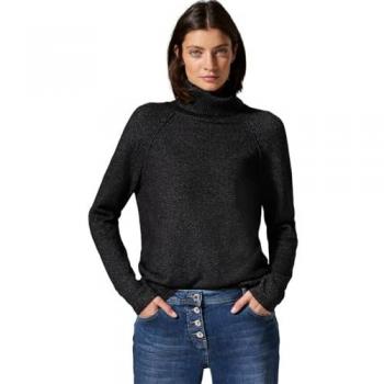 Pull à col roulé noir taille L
