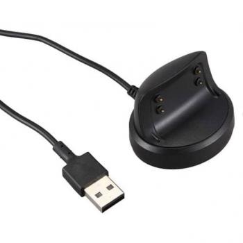 Cable USB de carga de 1 metro compatible con Samsung Gear Fit 2 Pro (negro)