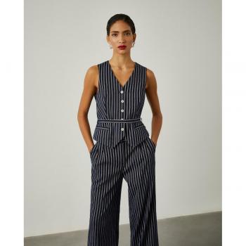Chaleco Navy de lino para mujer Lion of Porches