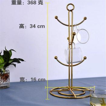 Gold Hanging Cup Organizer
