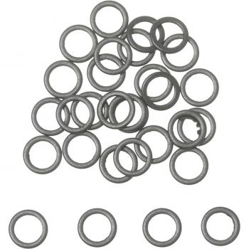 Black Metal Flat Round Tackle Ring