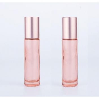 50pcs 5/10ml Pink Glass Essential Oil Rollers