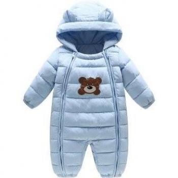 Traje de nieve para bebé con capucha