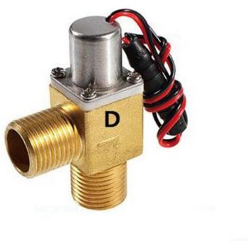1PC G1/2 BSP Male Thread Bi-Stable One Way Pulse Solenoid Valve DC 3.6-4.5V