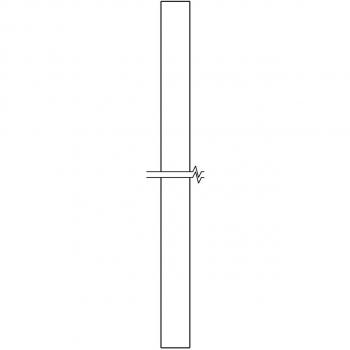 AEG Afdichtstrip, achterpaneel 485x6mm (Art.Nr: 1251139430)