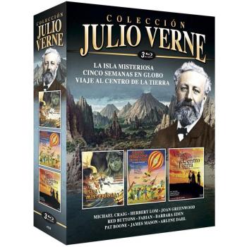 Jules Verne Coffret L'île mystérieuse + Cinq semaines en ballon + Voyage au centre de la Terre