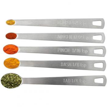 Stainless Steel 5-Piece Measuring Spoon Set