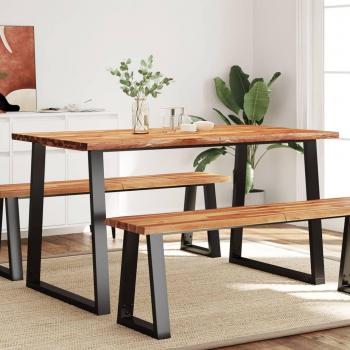 Mesa de Comedor Acacia con Borde Vivo 140x80x75cm