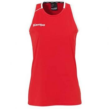 Canottiera da donna Kempa Player rossa e bianca S