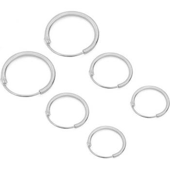 Aros Pequeños Brillantes Hombre Mujer