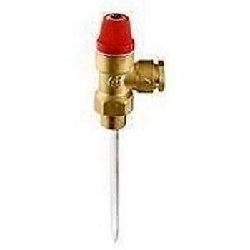 Valvola di sicurezza combinata temperatura e pressione Caleffi 309 1/2 m x ø 15 10 bar