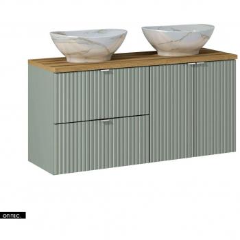 Meuble sous vasque Otitec - 120 cm - avec plan - roseau
