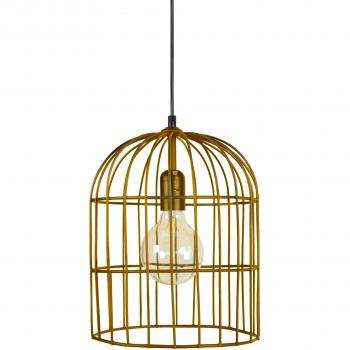 Cage-Suspension Lanterne Métal Doré