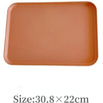 LadyCC Simple Solid Color Square Tray for One Person Dining
