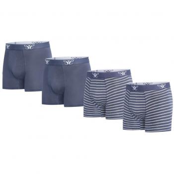 Cappuccino Italia Boxer 4er-Pack, marineblau/Schwarz, Größe L