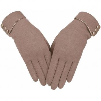 VOGOUL Women's Winter Touch Screen Gloves - Warm Lined, Khaki