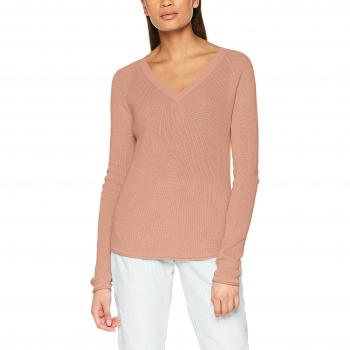 VERO MODA Vmlex Sun Ls V-Neck Blouse Noos, Suéter para Mujer, Rosa