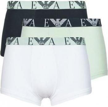 Boxer Emporio Armani BOLD MONOGRAM - Confezione da 3 unità - Bianco, Blu Marino, Verde Menta - Taglia Media