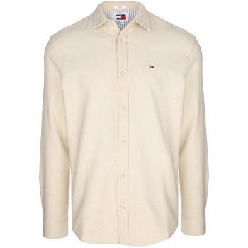 Tommy Jeans Regular Fit Flanellhemd beige Größe M