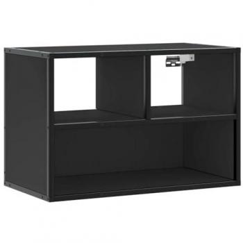 VidaXL TV Cabinet Black 60x31x39.5 cm Engineered Wood and Metal