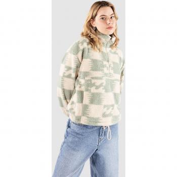 Billabong Time Off Half-Zip Forro Polar Verde Estilo