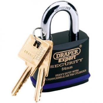 Draper Expert 54mm Heavy Duty Padlock with 2 Keys