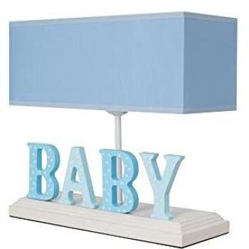 Lampe bébé Volga en MDF bleu