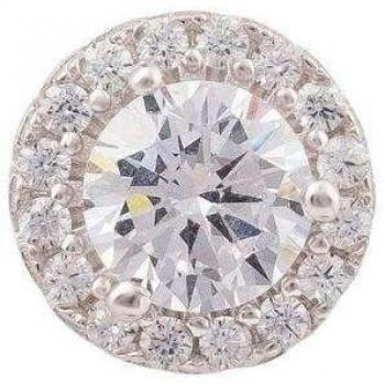 Piercing Margot de Ear Candy, plata bañada en rodio