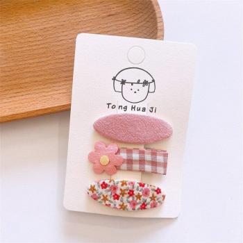 3Pcs Floral Embroidery Hairpins for Girls
