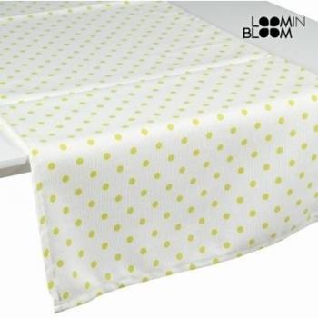Camino mesa topo natural verde - Colección Little Gala by Loom In Bloom
