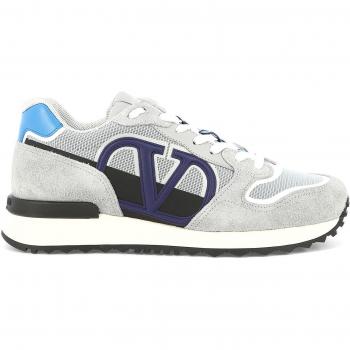 Men's Valentino Garavani V Logo Pace Low top Trainers in Grey - Size: 8
