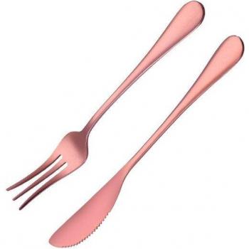 Set de fourchettes et couteau à gâteau festif