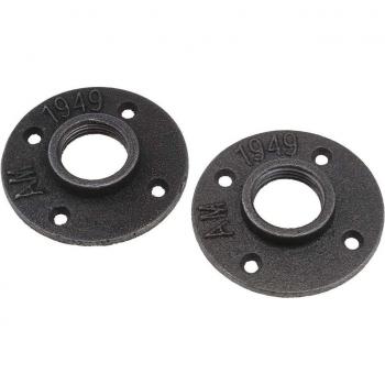 Brida plana para montaje en pared de tubos flexibles