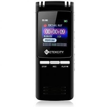 Grabadora de Voz con Altavoz Incorporado Etekcity BK8