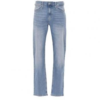 Tommy Jeans para hombre. DM0DM20758 Jeans Ryan Slim azul (33/32), Casual, Denim, Algodón Orgánico, Sostenible