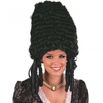 Parrucca Nera Pompadour Elegante