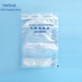 Sterile Aseptic Sampling Bags with Sealing Strip, 25cm x 40cm, 50 Pack
