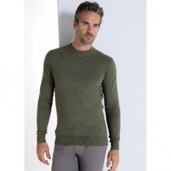 Jersey Bendorff Hombre Verde Oliva con Cuello Caja