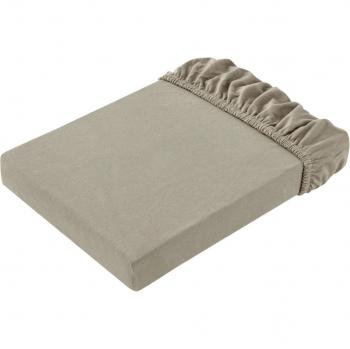 Lenzuola elastiche in cotone biologico 90-100x190-200 cm tortora