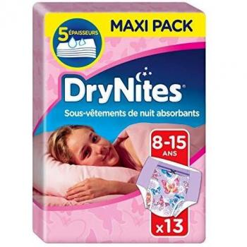 Huggies DryNites Sous-Vêtements Absorbants Fille